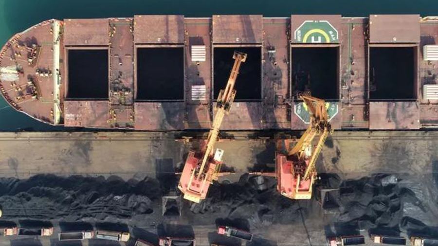 2023年第一艘澳洲煤已卸货广东湛江